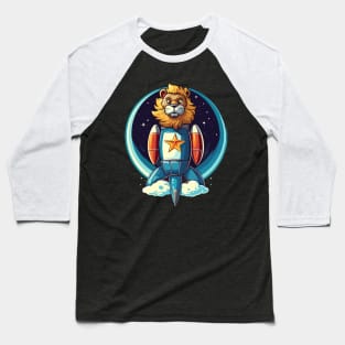 Lion Rocket Baseball T-Shirt